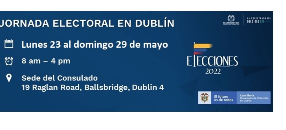 Jornada electoral en Dublín del 23 al 29 de mayo de 2022